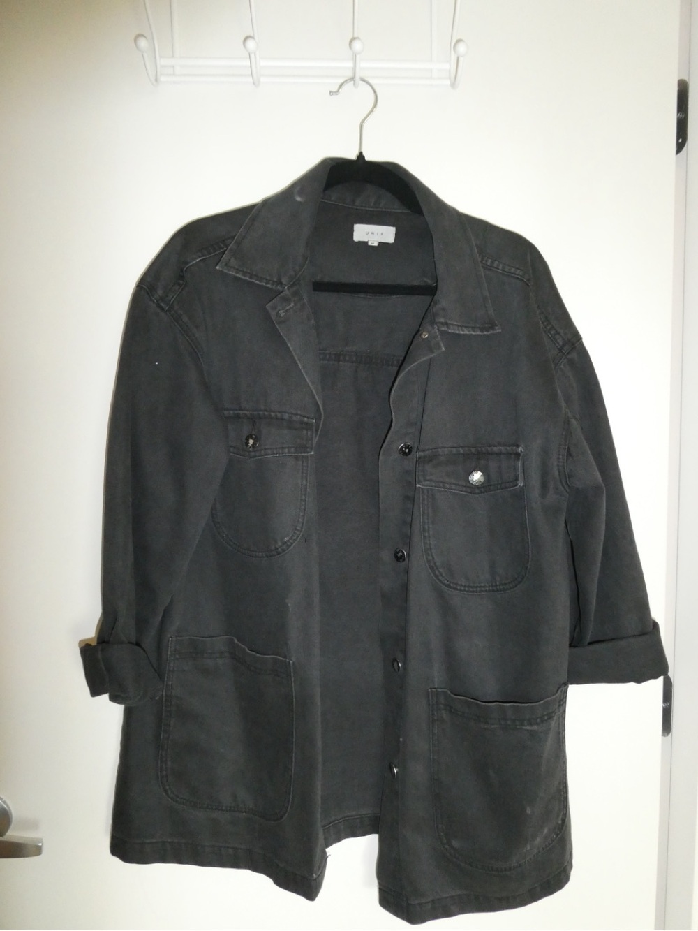 UNIF Black Oversized Jean Jacket